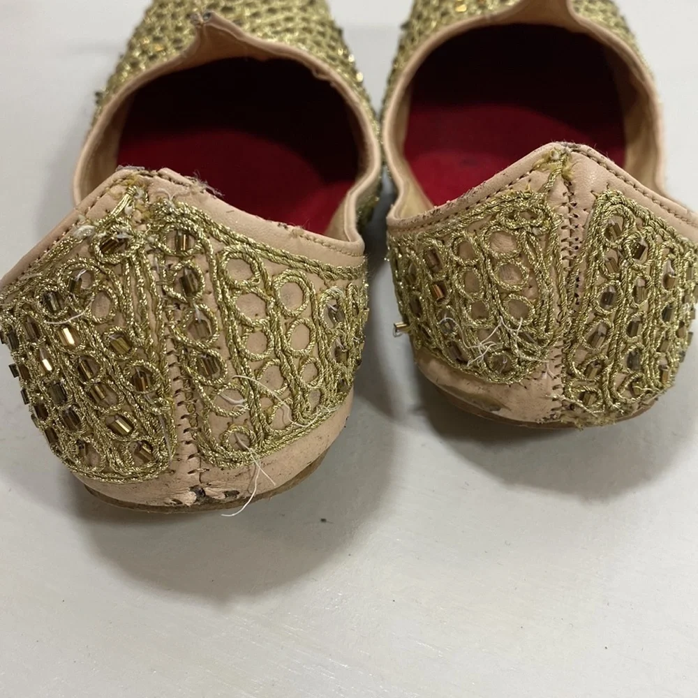 Curled toe / Aladdin style mojri jutti shoes - Picture 3 of 16